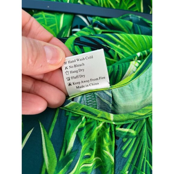 Tropical Green Jumpsuit - Picture 9 of 11